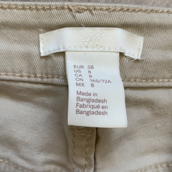H&M Twill Shorts Sz 8 - Picture 2 of 4